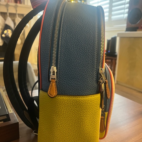 Coach Colorblock Leather Backpack - Picture 9 of 10